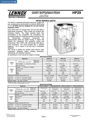 Lennox HP29-024 Unit Information