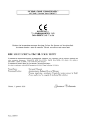 Kolver 190015 Operator's Handbook Manual