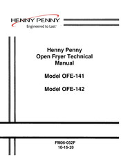 Henny Penny OFE-141 Manual