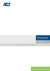 ACT 8716065441741 User Manual