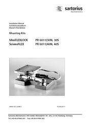 Sartorius MiniFLEXLOCK PR 6011/30S Installation Manual