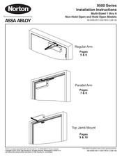 Assa Abloy Norton 9500 Series Installation Instructions Manual