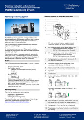 Halstrup-Walcher PSD4 Series Assembly Instruction And Declaration