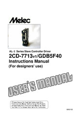 Melec ADB5F30 Instruction Manual