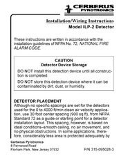 Cerberus ILP-2 Installation/Wiring Instructions