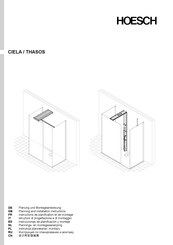 HOESCH CIELA 80CM Planning And Installation Instructions