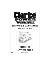 Clarke KING 120 Operating & Maintenance Instructions