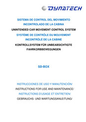 Dynatech SD-BOX Instructions For Use And Maintenance Manual