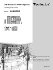 Technics SC-HDA710 Operating Instructions Manual