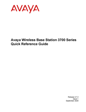 Avaya 3700 Series Quick Reference Manual