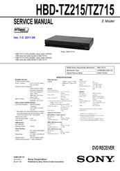 Sony HBD-TZ715 Service Manual