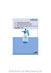 Kränzle CleanBoy 125 Operating Instructions Manual