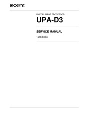 Sony UPA-D3 Service Manual