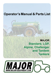 Major 2670 ALPINE Operator's Manual & Parts List