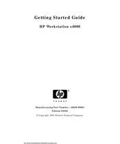 HP A8058-90001 Getting Started Manual