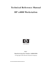 HP Workstation x4000 Technical Reference Manual