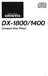 Onkyo DX-1800 Manual