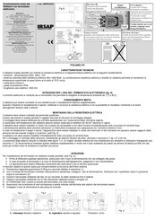 IRSAP RIGO 543 Instructions Manual