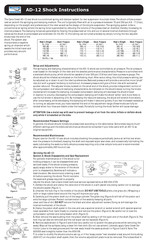Cane Creek AD-12 Shock Instructions