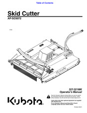 Kubota AP-SC6072 Operator's Manual