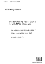 JESS WELDING M4-3000 RMT Operating Manual