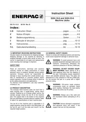 Enerpac SOH-10-6 Instruction Sheet