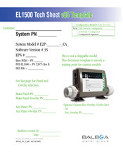 Balboa EL1500 v35 Tech Sheet