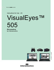 Interacoustics VisualEyes 505 Instructions For Use Manual