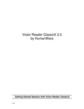 Humanware Victor Reader ClassicX 3.3 Manual