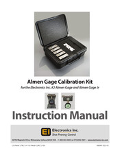 Electronics Almen Gage TSP-Jr Instruction Manual