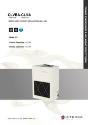 Hitecsa CLVBA-CLVA 401 Installation, Operation & Maintenance Manual