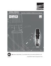 EBARA EVMUL Operation, Installation & Maintenance Manual Operation, Installation & Maintenance Manual