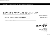 Sony KD-49X7 F Series Service Manual