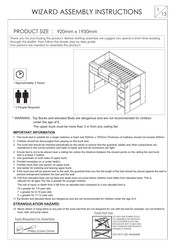 Bedkingdom WIZARD Assembly Instructions Manual