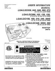 Lennox LGA072 User's Information Manual