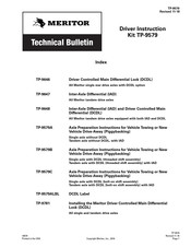 Meritor TP-9579 Technical Bulletin