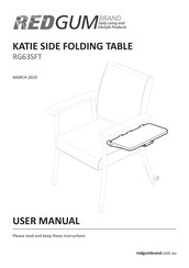 Redgum KATIE SIDE FOLDING TABLE RG63SFT User Manual