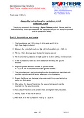 Sport-Thieme 115 6414 Assembly Instructions Manual