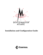 Comtrol DeviceMaster ATS-XPE Installation And Configuration Manual