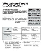 Weathertech No-Drill MudFlap Installation Instructions