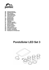 Pontec PondoSolar 3 Operating Instructions Manual