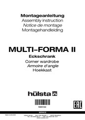 Hülsta MULTI-FORMA II Corner wardrobe Assembly Instruction Manual