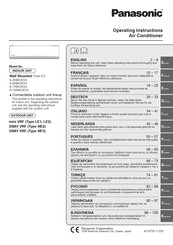 Panasonic 3WAY VRF MF2 Operating Instructions Manual