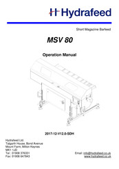 Hydrafeed MSV 80 Operation Manual