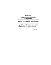 Wood-mizer Accuset Safety, Operation, Maintenance & Parts Manual