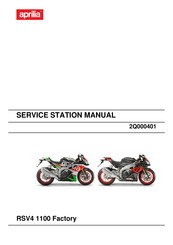 APRILIA TUONO V4 1100 RR FACTORY 2019 Service Station Manual