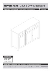 Argos Haversham Assembly Instructions Manual