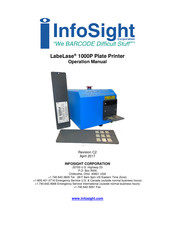 InfoSight LL1000P Operation Manual