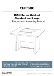 Christie ICON 1564 Product And Assembly Manual