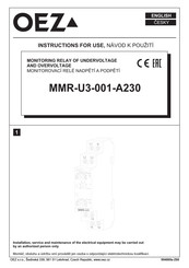 OEZ MMR-U3-001-A230 Instructions For Use Manual